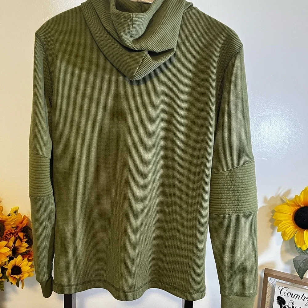 Olive Green Men's Lightweight Shirt Jacket Medium